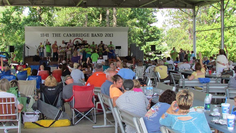 Celbration of Faith - people gather for linch