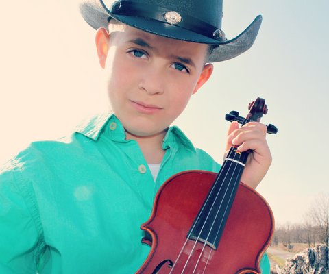 Owen Buxton head shot with violin