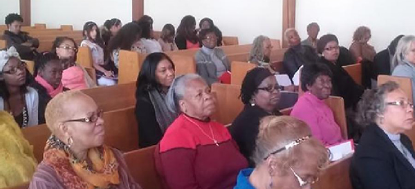 Women seated in pews