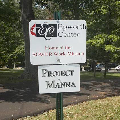 Project Manna sign