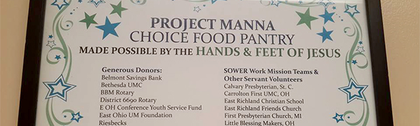 Project Manna Thank yous