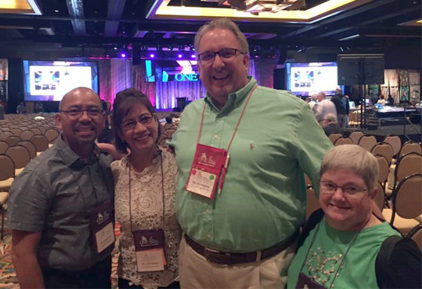 Armando and Debbie Arellano with Jim Humphrey and Bev Hall.