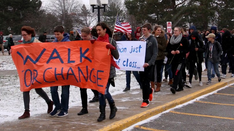 Berea-Midpark HS Students Walk for Change