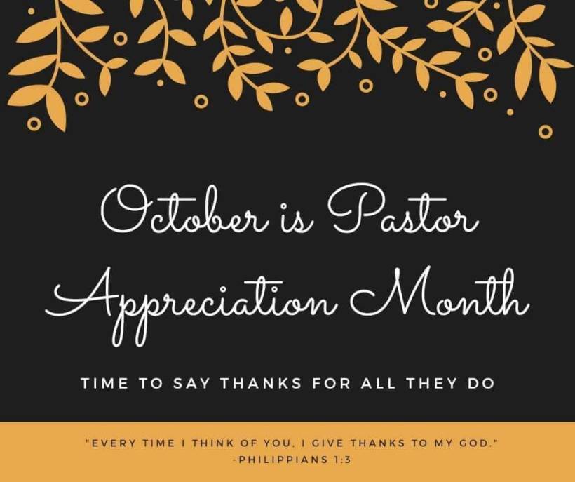 Pastor appreciation banner