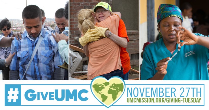 Giving Tuesday Graphic with multiple photos